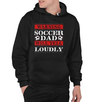 Soccer Player Dad Goalie Team Goalkeeper Game Fathers Day Hoodie | Mazezy