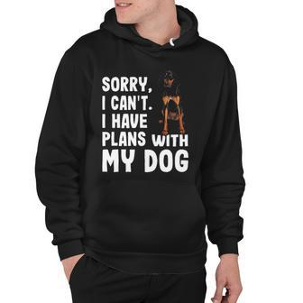 Sorry I Cant I Have Plans With My Black Tan Coonhound Dog Hoodie | Mazezy