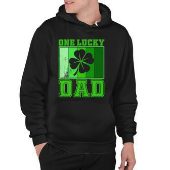 St Patricks Day One Lucky Dad Vintage Father Gift Hoodie - Thegiftio UK