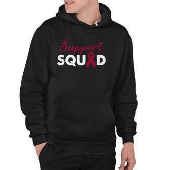 Support Squad Multiple Myeloma Awareness Day Ribbon Warriors Hoodie | Mazezy