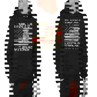 Thank You Veterans Combat Boots Veteran Day American Flag V3 Hoodie - Thegiftio