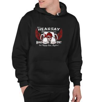 Thats Hearsay Brewing Co Home Of The Mega Pint Funny Skull Hoodie | Mazezy