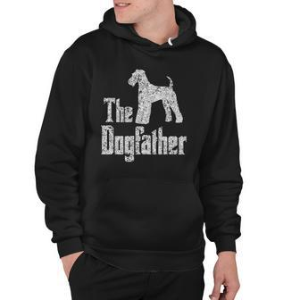 The Dogfather Airedale Terrier Silhouette Funny Dog Hoodie | Mazezy DE