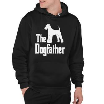 The Dogfather Airedale Terrier Silhouette Funny Gift Idea Classic Hoodie | Mazezy AU