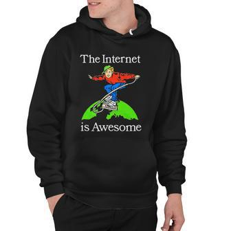 The Internet Is Awesome Internet Surfing Hoodie - Thegiftio