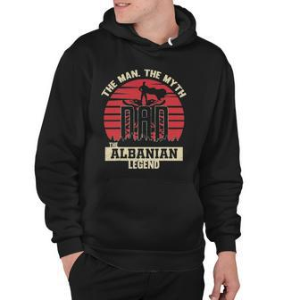 The Man The Myth The Albanian Legend Dad Hoodie | Mazezy