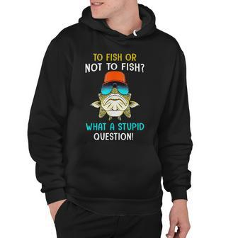 To Fish Or Not To Fish What A Stupid Question Bass Fishing Hoodie - Thegiftio UK