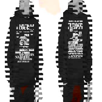 Truck Driver Funny Big Freight Trucker Trucking Hoodie - Thegiftio