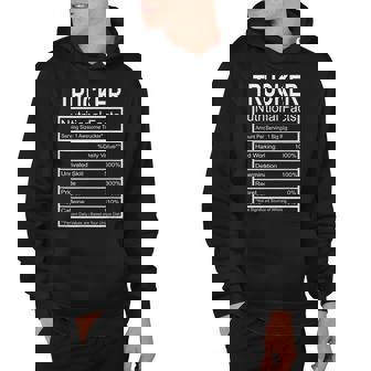 Trucker Nutritional Facts Best Truckin Cool Designer Hoodie - Thegiftio