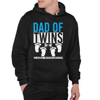 Twin Daddy Family Dad Of Twins Funny Twin Parents Hoodie - Thegiftio UK