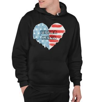 Ultra Maga And Proud Of It American Flag Vote Red Hoodie | Favorety AU