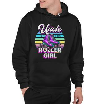 Uncle Of Roller Girl Roller Skating Birthday Matching Family Hoodie