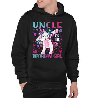 Uncle Of The Birthday Girl Dabbing Unicorn Uncle Gifts Hoodie - Seseable