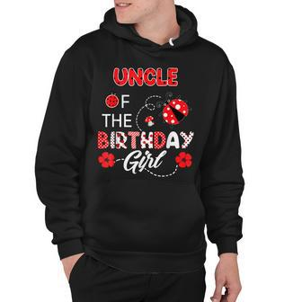 Uncle Of The Birthday Girl - Family Ladybug Birthday Hoodie - Seseable