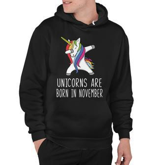 Unicorns Are Born In November Hoodie - Seseable
