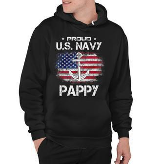 Us Na Vy Proud Pappy - Proud Us Na Vy Grandpa Fathers Day Hoodie - Thegiftio UK