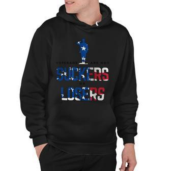 Veteran Veterans Day Are Not Suckers Or Losers With Usa Flag 65 Navy Soldier Army Military Hoodie - Monsterry
