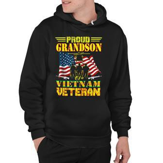 Veteran Veterans Day Proud Grandson Of A Vietnam Veteran For 142 Navy Soldier Army Military Hoodie - Monsterry UK
