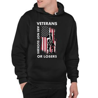 Veteran Veterans Day Vintage Veterans Are Not Suckers Or Losersidea Navy Soldier Army Military Hoodie - Monsterry UK