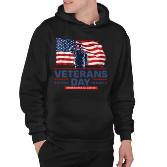 Veteran Veterans Day With Honor And Respect 154 Navy Soldier Army Military Hoodie - Monsterry CA