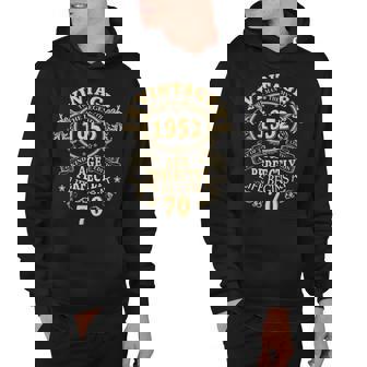 Vintage 1952 The Man Myth Legend 70 Year Old Birthday Gifts Hoodie - Seseable