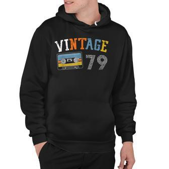 Vintage 79 40 Years Old 40Th Birthday 70S Cassette Gift Hoodie - Seseable