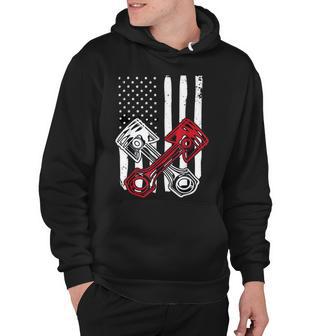 Vintage American Flag Piston Funny Muscle Car Mechanic 558 Trending Shirt Hoodie | Favorety DE