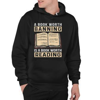 Vintage Censorship Book Reading Nerd I Read Banned Books Hoodie | Mazezy