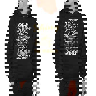Vintage Motorcycle & Biker Keep The Shiny Side Up Hoodie - Thegiftio UK
