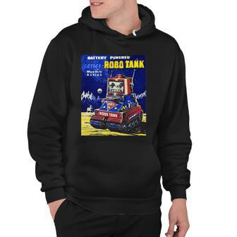 Vintage Robot Tank Japanese American Old Retro Collectible Hoodie | Mazezy
