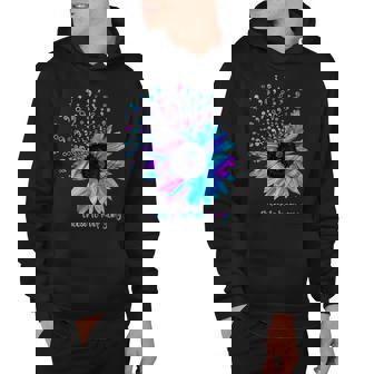 Vintage Sunflower Floral Suicide Prevention Awareness Youth Hoodie - Thegiftio UK