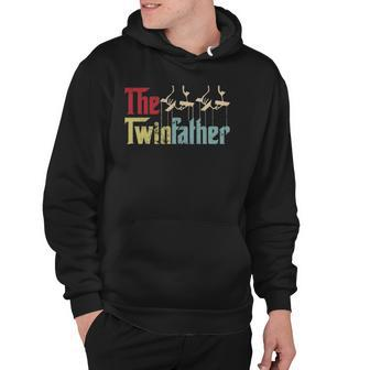 Vintage The Twinfather Happy Fathers Day Proud Dad Of Twins Hoodie | Mazezy