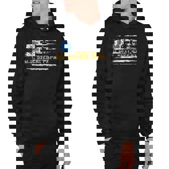 Vintage Usa American Flag Proud To Be A Seabee Papa Military Hoodie - Thegiftio