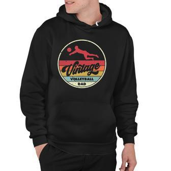 Vintage Volleyball Dad Retro Style Hoodie | Mazezy CA