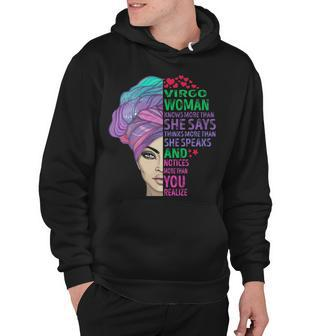 Virgo Woman Knows More Than She Says Hoodie - Seseable