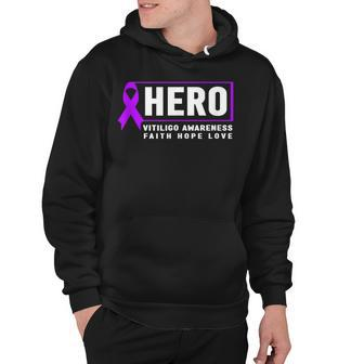 Vitiligo Awareness Hero - Purple Vitiligo Awareness Hoodie - Seseable
