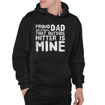 Volleyball Dad Of Outside Hitter Fathers Day Gift Hoodie | Mazezy