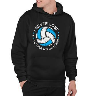 Volleyball Player Motivation Setter Never Lose Hoodie | Mazezy