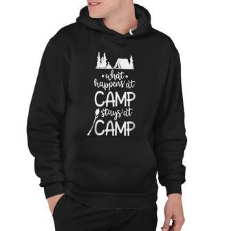 What Happens At Camp Stays At Camp Shirt Kids Camping Girls Hoodie - Monsterry CA