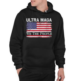 Womens We Are The People Men And Women Vintage Usa Flag Ultra Mega Hoodie - Seseable