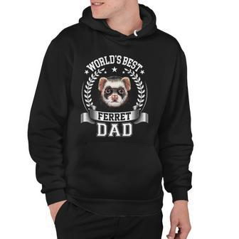 Worlds Best Ferret Dad Father Of Ferret Hoodie | Mazezy