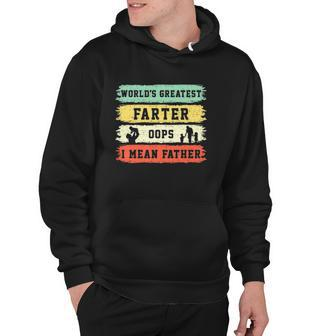 Worlds Greatest Farter Oops I Mean Father Funny Fathers Day Fun Hoodie | Mazezy DE