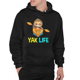 Yak Life Sloth Kayak Team Paddling Kayaking Hoodie | Mazezy