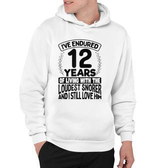 12Th Wedding Anniversary Gifts For Her 12 Years Of Marriage Raglan Baseball Tee Hoodie | Mazezy