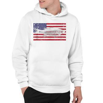 4Th Of July American Flag Bass Fish Usa Distressed Mens Dad Hoodie - Seseable