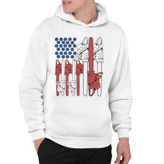 4Th Of July Arborist Men Tree Climber Dad Chainsaw Hoodie - Seseable
