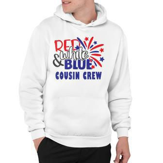 4Th Of July Cousin Crew Red White And Blue Cousin Crew Funny Hoodie - Seseable