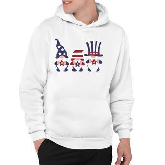 4Th Of July Patriotic Gnomes American Usa Flag Hoodie | Mazezy
