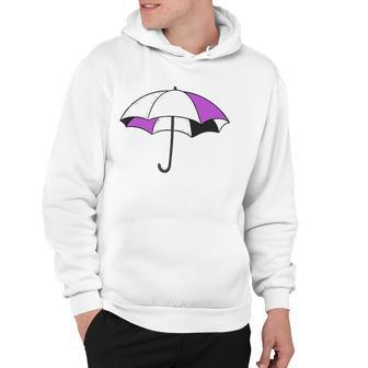 Ace Asexual Pride Asexuality Purple Umbrella Pride Flag Hoodie | Mazezy