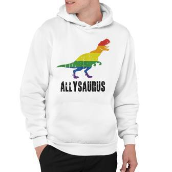 Allysaurus Ally Pride Gay Pride Lgbt Allysaurus Hoodie | Mazezy AU